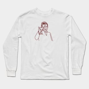 Leonardo Dicaprio Cheers Meme Long Sleeve T-Shirt